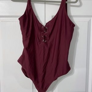 one piece swimsuit, low back